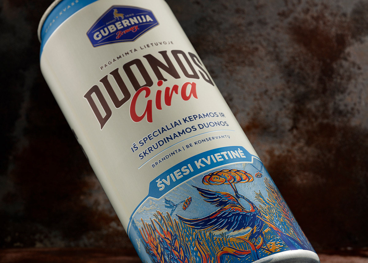 Gubernijos bread kvass packaging